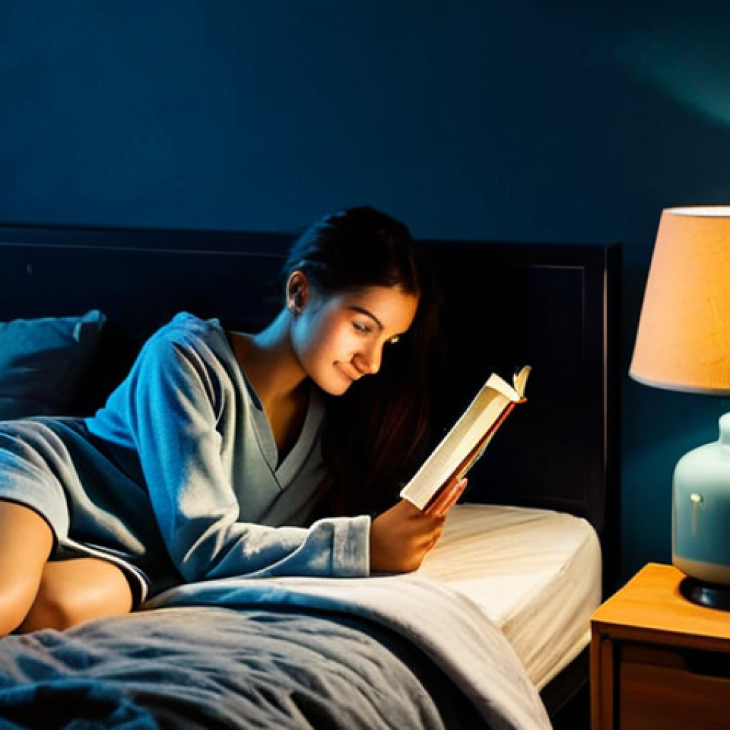 수면 무호흡증과 코골이의 관계 - Serene Bedtime Routine**

Prompt: "A cozy bedroom scene at twilight, warm colors, a woman in comfort...