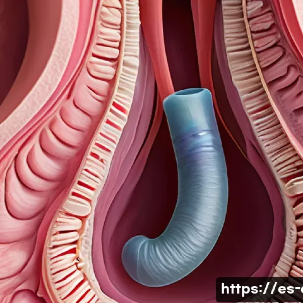 성대 폴립과 암 구별법 - A detailed medical illustration of human vocal cords under laryngoscopy, showing a smooth, well-defi...