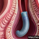 Home 19 성대 폴립과 암 구별법 - A detailed medical illustration of human vocal cords under laryngoscopy, showing a smooth, well-defi...